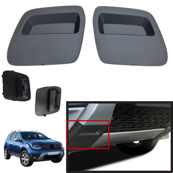 Dacia Duster 2010-2017 Ön Tampon Çeki Demir Kapağı Siyah