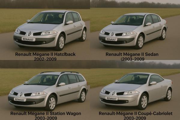 Renault Megane 2, Scenic 2, Grand Scenic 2 Kısa Far Kapağı Plastik Uyumlu (2002-2009)